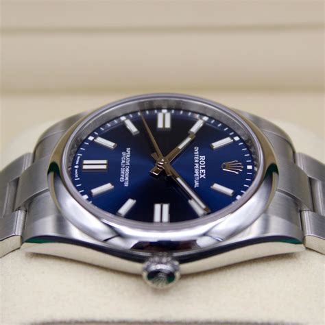 rolex oyster blaues zifferblatt|rolex oyster perpetual 41 uhr.